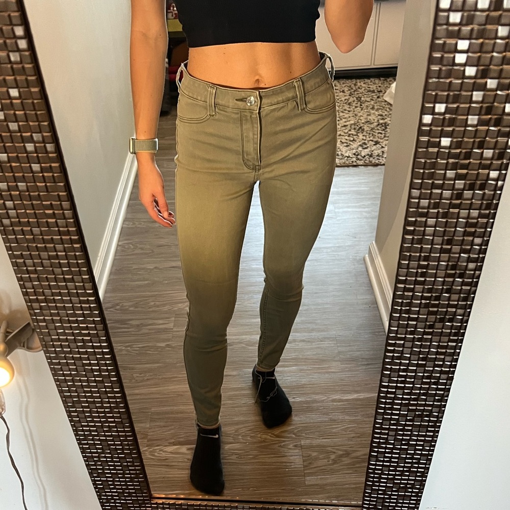 Hollister High-Rise Jean Leggings - Green